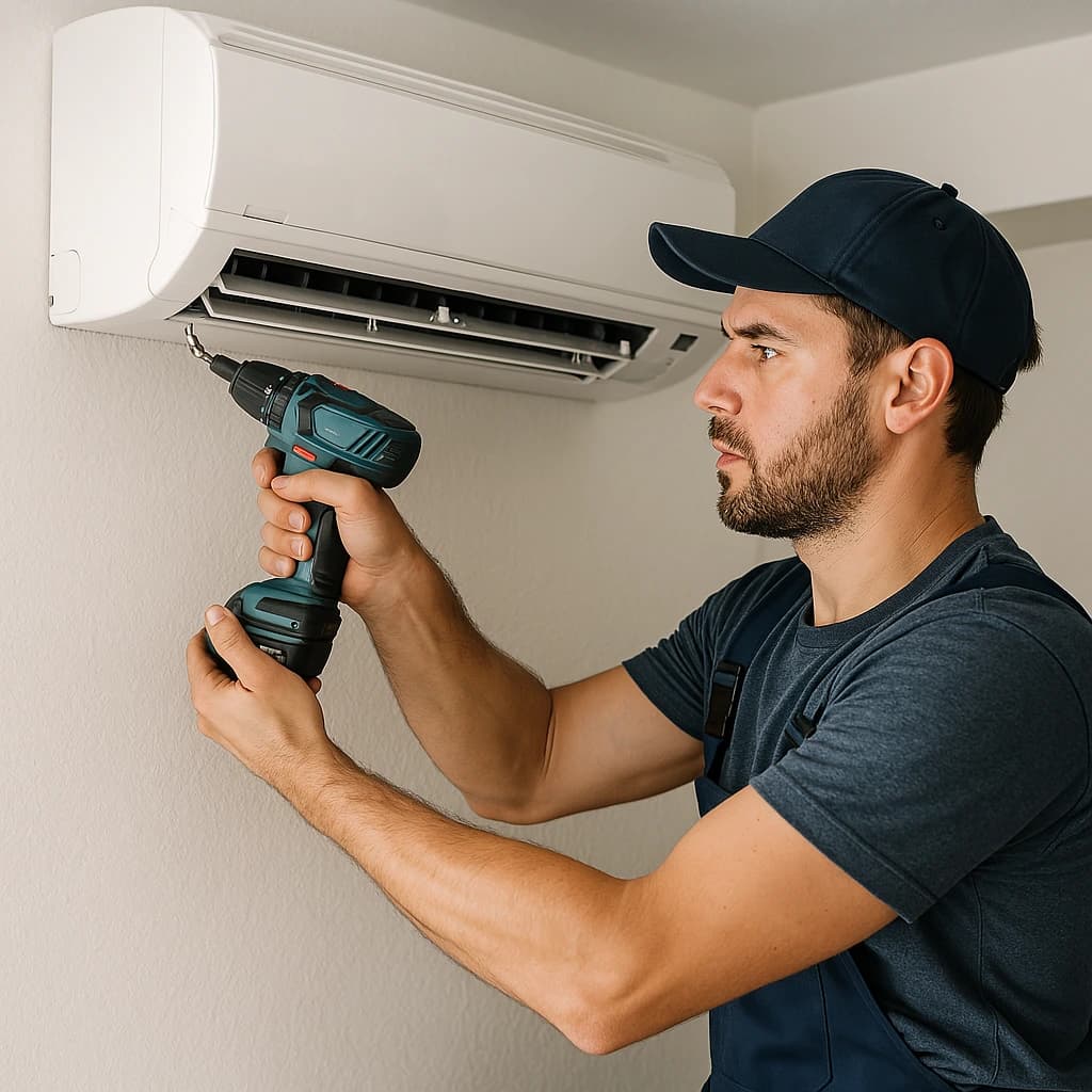 Installation d'une unité extérieure - Projet de climatisation et ventilation